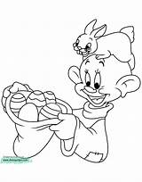 Easter Coloring Disney Pages Dopey Mickey Eggs Egg Disneyclips Printable Juggling Minnie Eating Chocolate sketch template