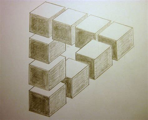 Unreal Triangle Optical Illusion Drawing Optical Illusions Drawings