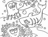 Coloring Ocean Pages Kids Printable Habitat Sea Animals Getdrawings Color Getcolorings Print sketch template