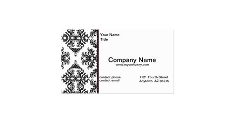 black and white damask business modern card standard business card zazzle
