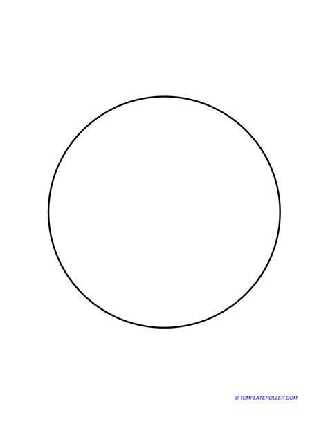 circle template black  white  printable  templateroller