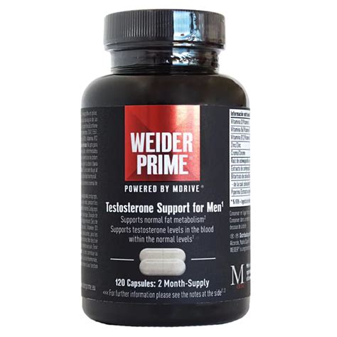 Weider Prime Testosterone Support For Men 120 Capsules – Uk Direct Bd