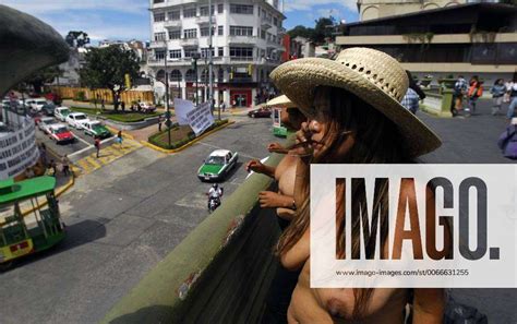 oct 22 2014 xalapa veracruz mexico half naked women member of