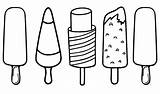 Coloring Popsicle Pages Ice Stick Sheets Cream Popsicles Coloringpagesfortoddlers Flavors Kids Food Printable Template Little sketch template