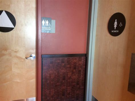 there is a women s restroom and a gender neutral at the