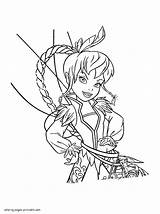 Coloring Pages Fairy Girls Printable Disney Pirate sketch template