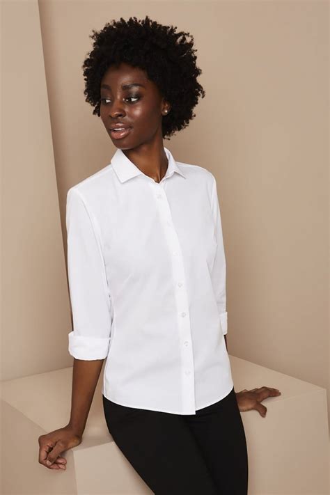 women s long sleeve shirt white simon jersey