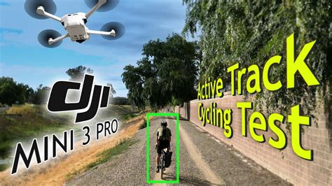 dji mini  pro cycling active track test youtube