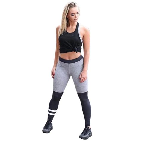 buy women sports gym yoga 2017 sexy mid waist