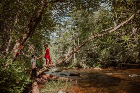 romantic forest engagement shoot popsugar love and sex photo 6