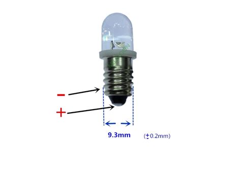 5pcs E10 Led Bulb E10 Dc 3v 3 8v 4 5v 6v 8v 12v 18v 24v Instrument Bulb