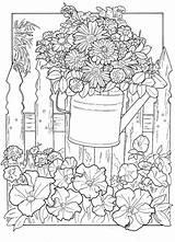 Coloriage Wiosna Adults Fleur Dover Petunia Oknem Kolorowanka Mandalas Erwachsene Colorier Doodle Imprimir Ausmalbilder Druku Bestcoloringpagesforkids Primavera Coccia Libros Colorir sketch template