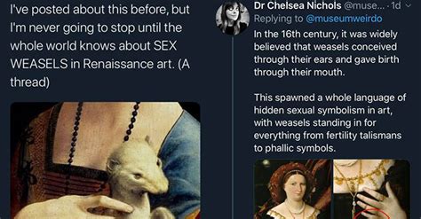 The History Of Sex Weasels In Renaissance Art Media Chomp