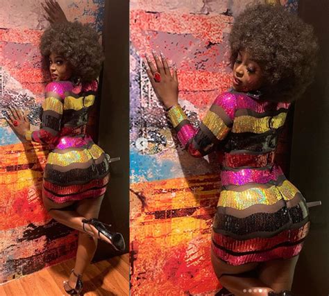 Amara La Negra Flaunts Her Bare Butt In See Through Dress