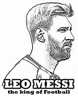 Messi Lionel Coloring Football Printable King Pages Categories sketch template