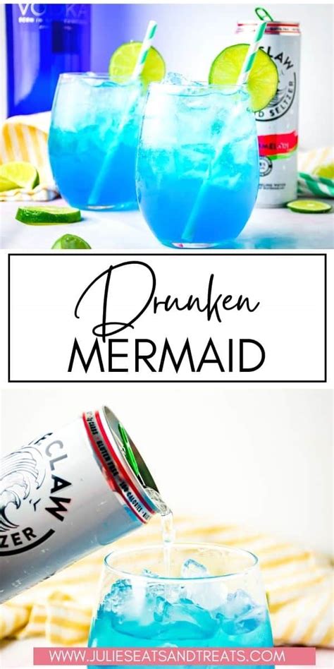Drunken Mermaid Cocktail Julie S Eats And Treats