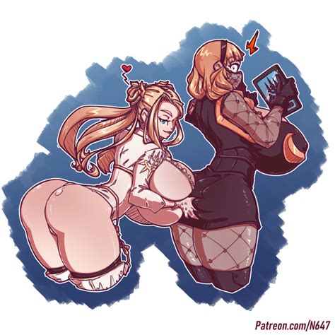 rule 34 artist name ass grab bent over breast press breast squish