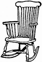 Chair Rocking Clipart Clip Wood Outline Cartoon Wooden Furniture Couch Cliparts Rocker Use Rustic Sat Chairs Drawing Coloring Potato Etc sketch template