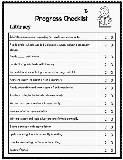 conference form  rubrics   primary grades teaching  grade conference forms
