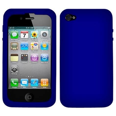 apple iphone  dark blue cover    changed  world iphone apple