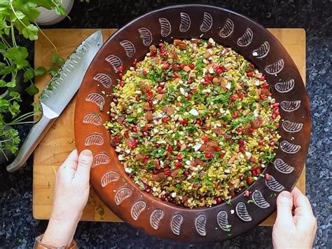 jewelled couscous recipe with puy lentils and pomegranate