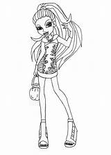 Coloring Abbey Bominable Monster High Fashion Sheet Printable Pages sketch template