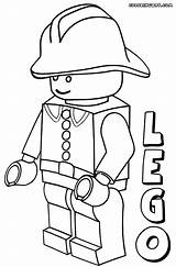 Coloring Lego Pages Minifigures Character Print Popular sketch template