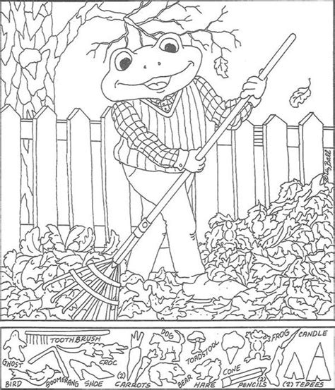 hidden pictures coloring sheets pages printables  printables