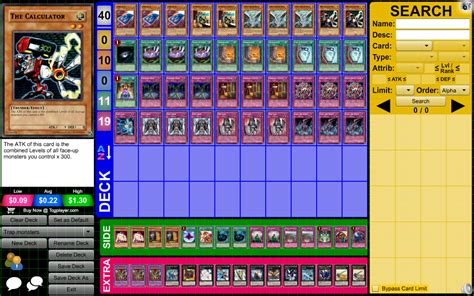 deck based   calculator yugioh