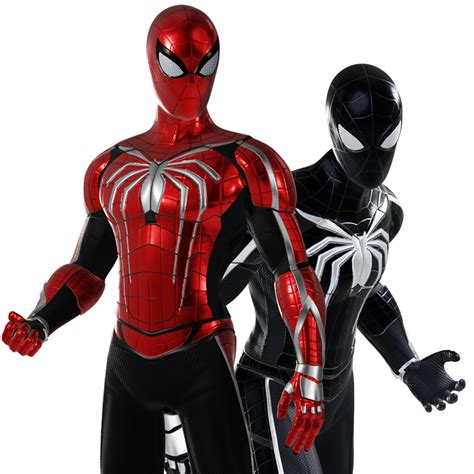 artstation spiderman custom suit design  character asset resources