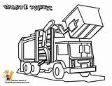 Coloring Garbage Truck Pages Popular sketch template