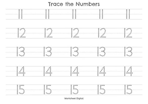 printable numbers   tracing worksheets  preschool kindergarten