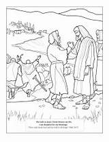 Coloring Pages Jesus Heals Lds Demon Testament Possessed Boy Related sketch template