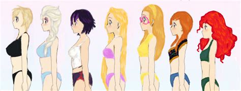 Disney Cgi Princess Girls Breast Size By Fany88rousselove