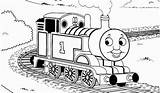 Train Coloring Thomas Pages Printable Drawing Engine James Tracks Kids Colouring Tank Print Clipart Colour Color Friends Red Paint Steam sketch template
