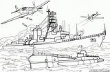 Submarine Battleship Kolorowanki Colorkid Statki Niszczyciel Uniti Stati Distruttore Nave Destructor Barcos Destroyer Schiffe Kolorowanka Uu Navi Zerstörer Bateaux Navios sketch template