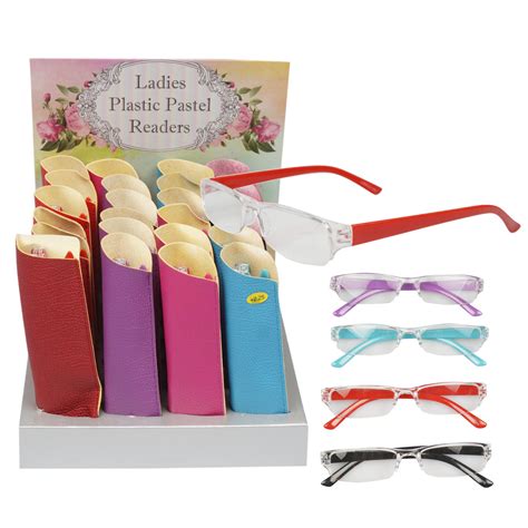 wholesale reading glasses with case display assorted sku 2332970