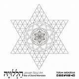 Mandala David Coloring Star Passover sketch template