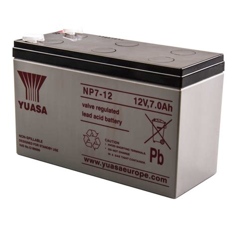 Yuasa 7ah 12v Sealed Lead Acid Battery Np7 12 Cef