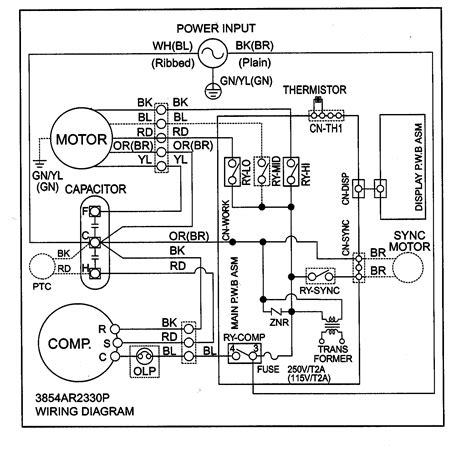split ac wiring diagram