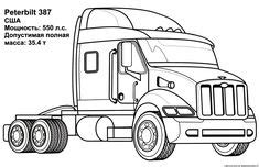 semi truck volvo coloring page  kids transportation coloring pages