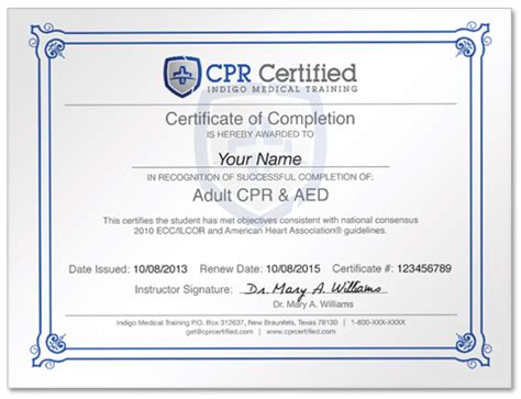 cpr certified   works