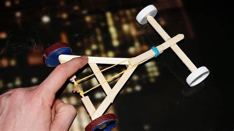 rubber band powered car homemade toy homemade toys