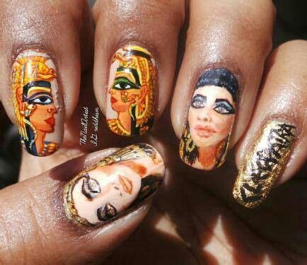 omg gorgeous nails cleopatra nails egyptian nails nails fantasy nails