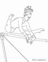 Coloriage Gymnastique Artistique Barres sketch template