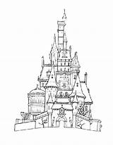 Disneyland Printable Chateau Cinderella Getcolorings Dxf Onlycoloringpages sketch template