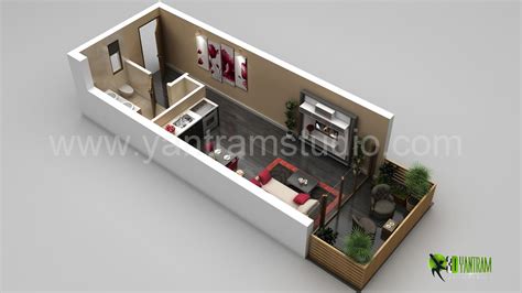 small home floor plan rendering gharexpert