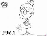 Loud House Luan Coloring Pages Def Just Lisa Kids Printable Color Template sketch template