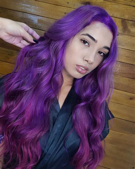 top  ways   purple color   statement hair  top