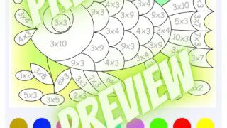 multiplication color  number worksheets hess  academy